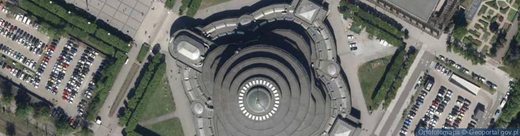 Zdjęcie satelitarne Hala Stulecia