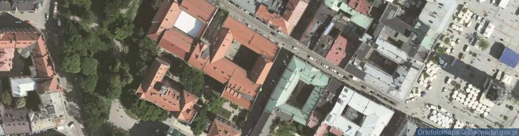Zdjęcie satelitarne Collegium Maius