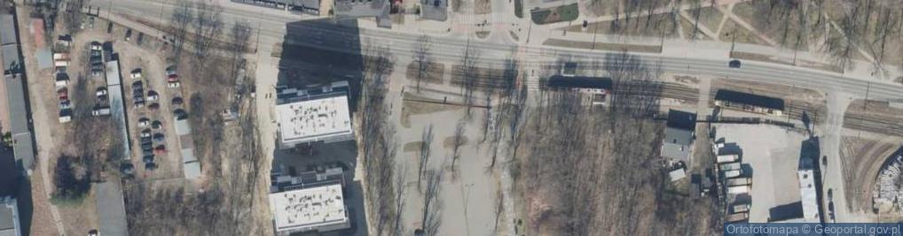 Zdjęcie satelitarne Wydział Filologiczny Uniwersytetu Łódzkiego