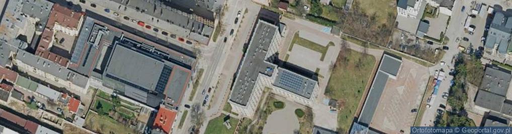 Zdjęcie satelitarne Uniwersytet Jana Kochanowskiego w Kielcach - Rektorat