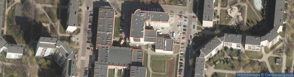 Zdjęcie satelitarne Uniwersytet, Szkoła Wyższa, Polkowicki Uniwersytet Trzeciego Wi