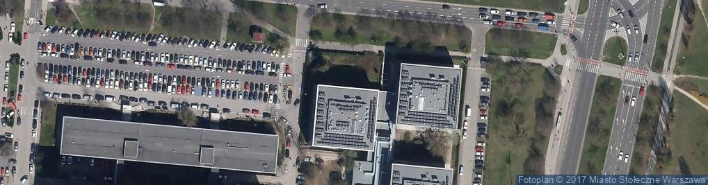 Zdjęcie satelitarne Warszawski Uniwersytet Medyczny