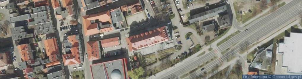 Zdjęcie satelitarne Rektorat Uniwersytetu Zielonogórskiego