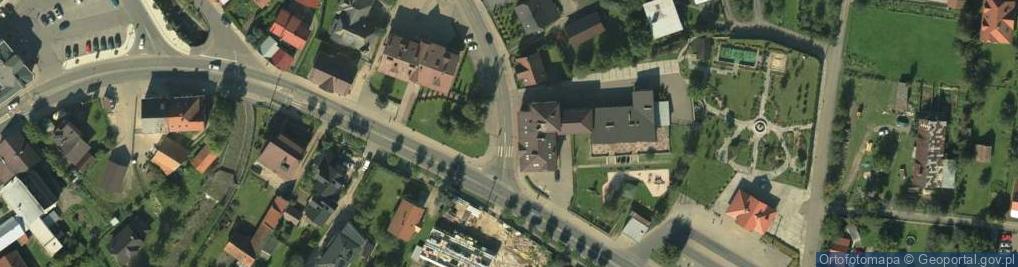 Zdjęcie satelitarne Urząd Gminy Łącko