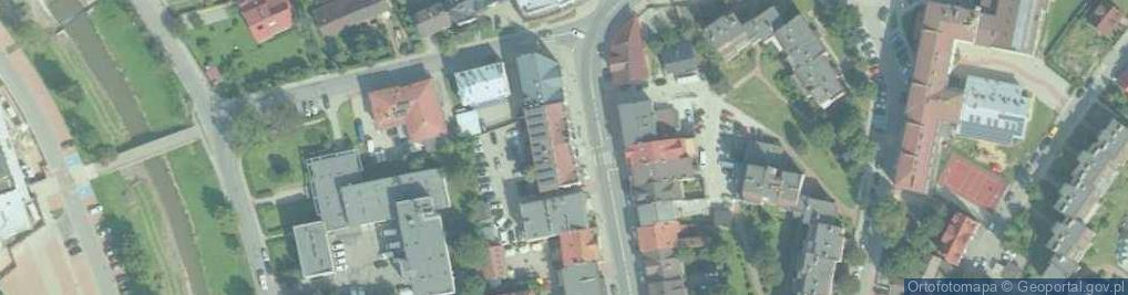 Zdjęcie satelitarne Urząd Miasta Limanowa