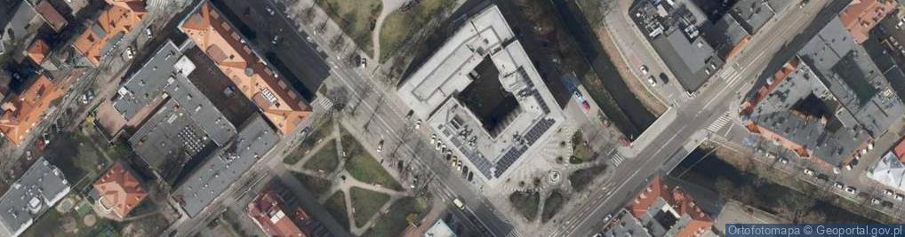Zdjęcie satelitarne Urząd Miejski Gliwice