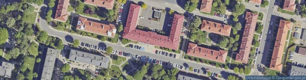 Zdjęcie satelitarne Powiatowy Urząd Pracy w Oświęcimiu