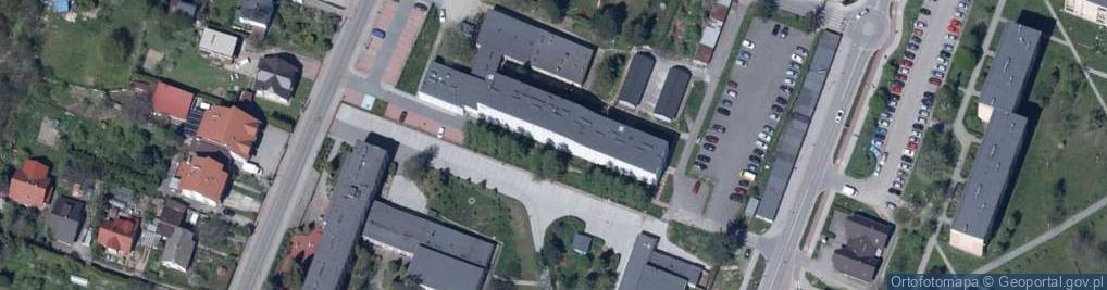 Zdjęcie satelitarne Powiatowy Urząd Pracy w Wadowicach Filia w Andrychowie