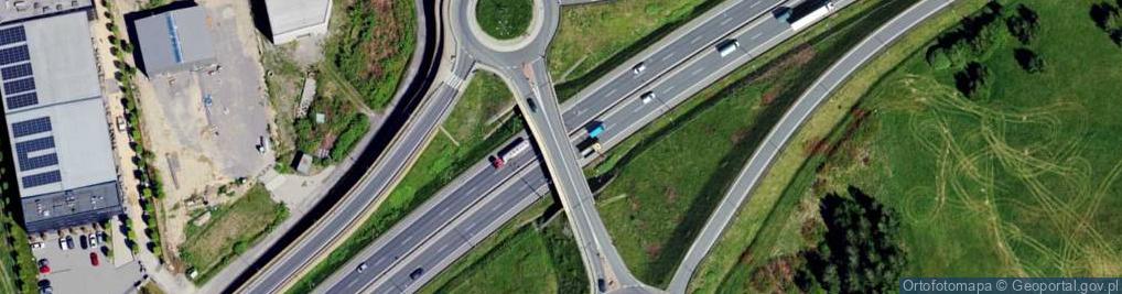 Zdjęcie satelitarne Węzeł Bielsko-B. Francuska