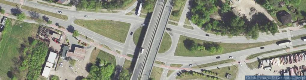 Zdjęcie satelitarne Węzeł Dąbrowa G. - Gołonóg