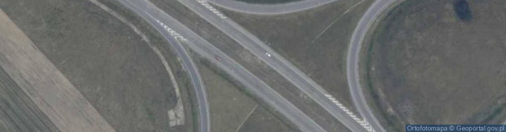 Zdjęcie satelitarne Węzeł Gończyce - Zjazd nr 12