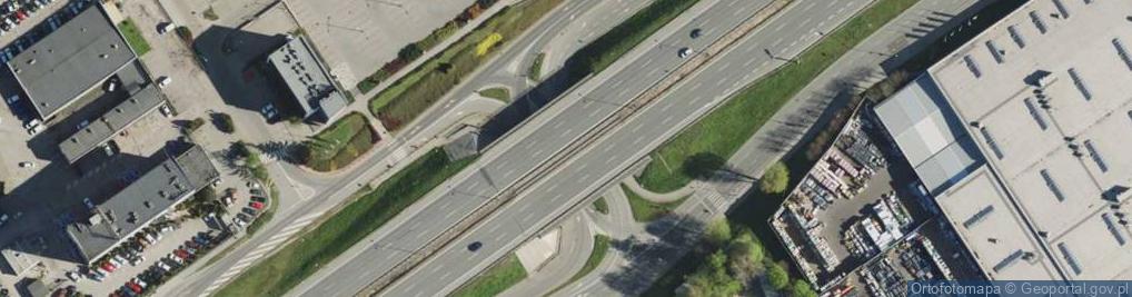 Zdjęcie satelitarne Węzeł Katowice - CH Dąbrówka