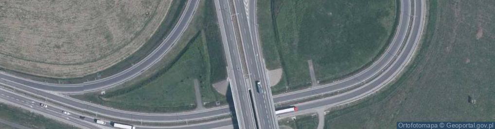 Zdjęcie satelitarne Węzeł Kobierzyce