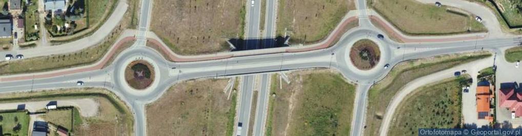 Zdjęcie satelitarne Węzeł Kościerzyna Wschód