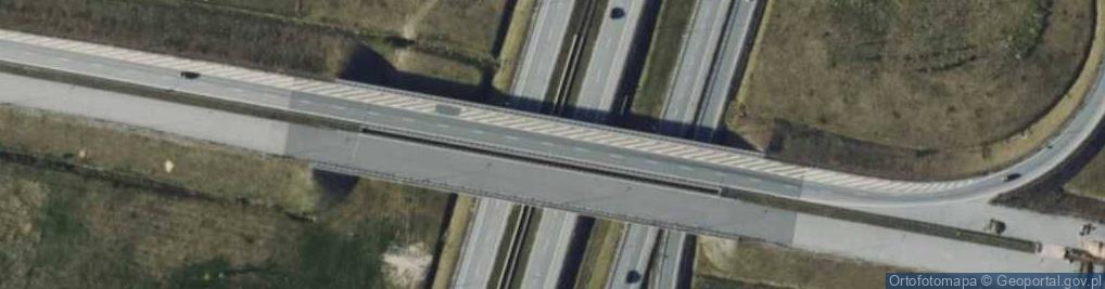 Zdjęcie satelitarne Węzeł Łódź Południe - Zjazd nr 24
