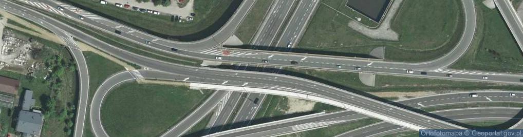Zdjęcie satelitarne Węzeł R18 Modlniczka