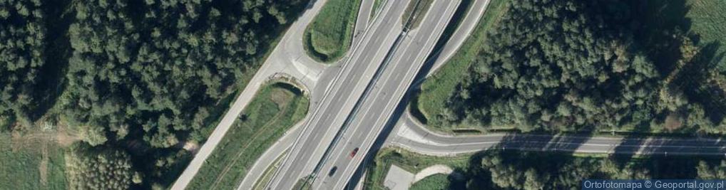 Zdjęcie satelitarne Węzeł Skarżysko-Kamienna Północ - Zjazd nr 88