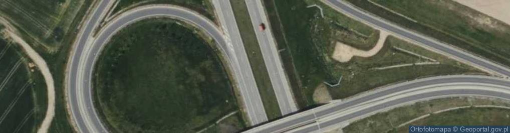 Zdjęcie satelitarne Węzeł Woźniki - Zjazd nr 35