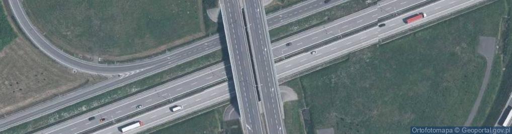 Zdjęcie satelitarne Węzeł Wrocław Południe