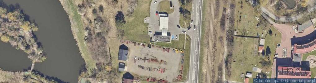 Zdjęcie satelitarne Wiatrak koźlak z II połowy XIX w.