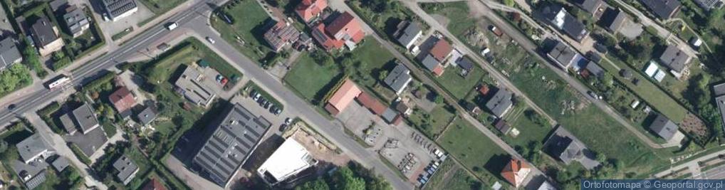 Zdjęcie satelitarne Pomarański Krzysztof. Wypożyczalnia przyczep bagażowych