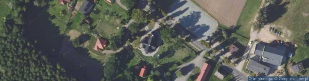 Zdjęcie satelitarne Kościół św. Mikołaja z 1780r.