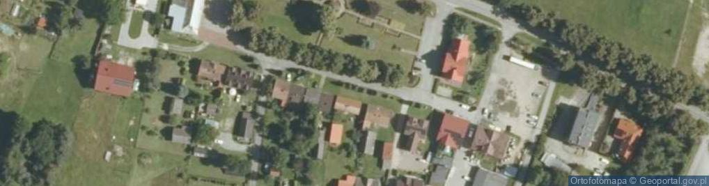 Zdjęcie satelitarne Zabudowa wsi