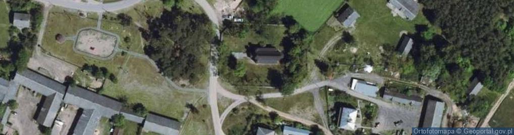 Zdjęcie satelitarne Zabytek architektury drewnianej