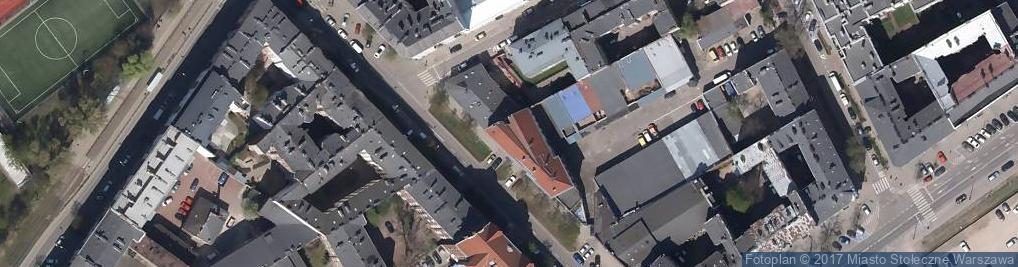 Zdjęcie satelitarne Dawna remiza tramwajowa z 1921 roku