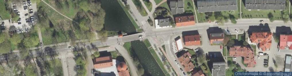 Zdjęcie satelitarne Most obrotowy z 1889 r.