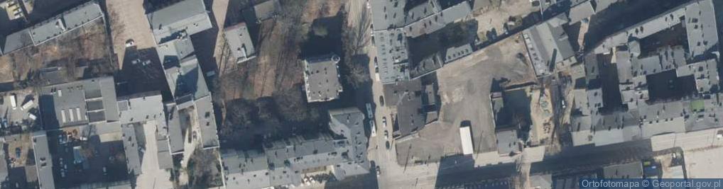 Zdjęcie satelitarne Stróżówka z końca XIX w.