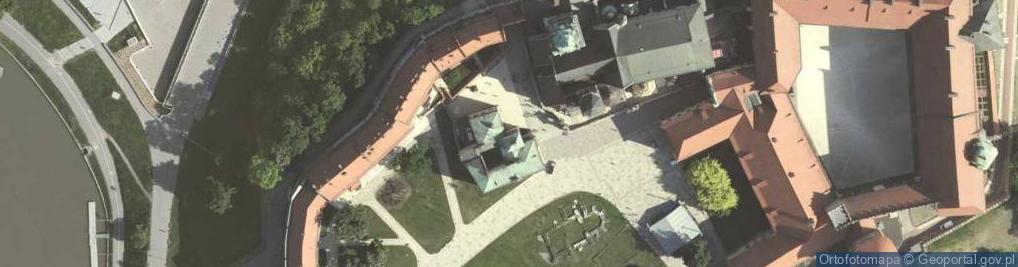 Zdjęcie satelitarne Wikarówka na Wawelu