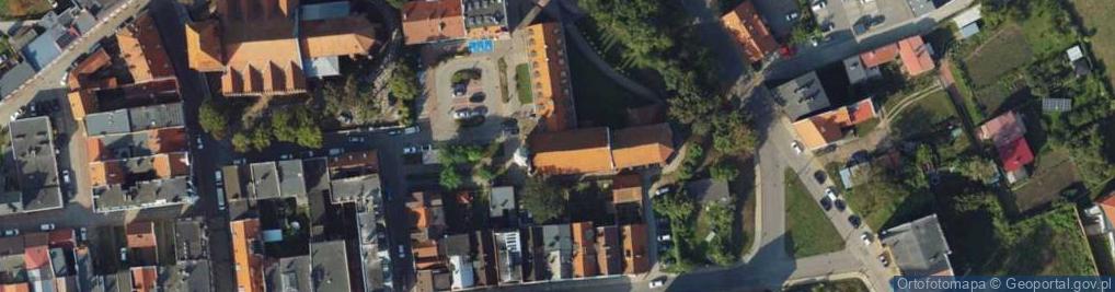 Zdjęcie satelitarne Zabytkowa zabudowa