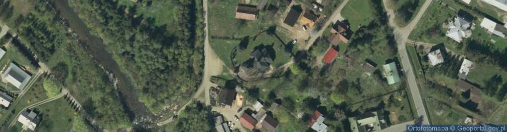 Zdjęcie satelitarne Cerkiew Narodzenia Najświętszej Marii Panny w Łosiu