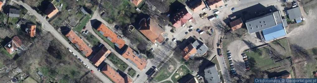 Zdjęcie satelitarne Dawny kościół ewangelicki
