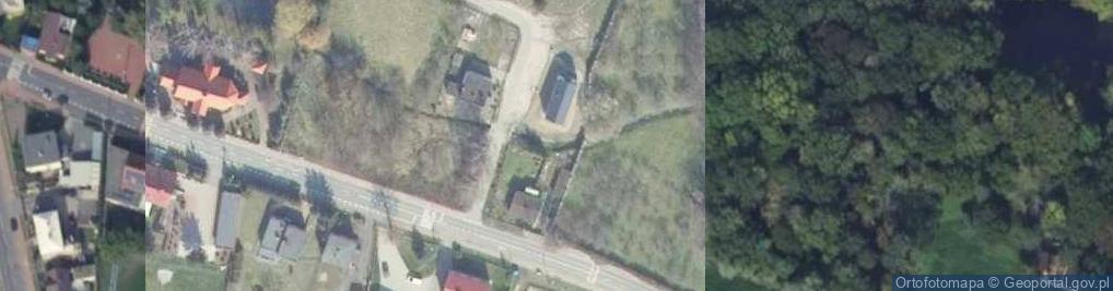 Zdjęcie satelitarne Drewniany kościół Wszystkich Świętych z 1736 r.
