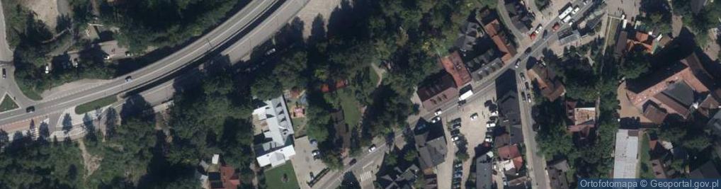 Zdjęcie satelitarne Kaplica Gąsieniców na Pęksowym Brzyzku św. Andrzeja i Benedykta