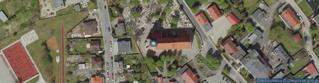 Zdjęcie satelitarne Kościół farny Najświętszej Marii Panny Wniebowziętej, Fara