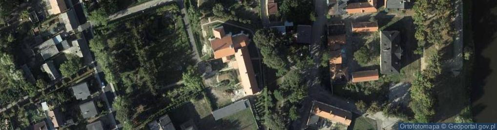 Zdjęcie satelitarne Kościół i klasztor Franciszkanów z 1635 r.