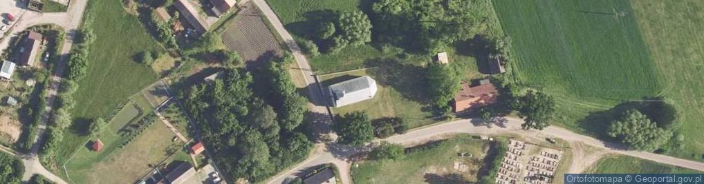 Zdjęcie satelitarne Kościół św. Stanisława Biskupa w Górecku