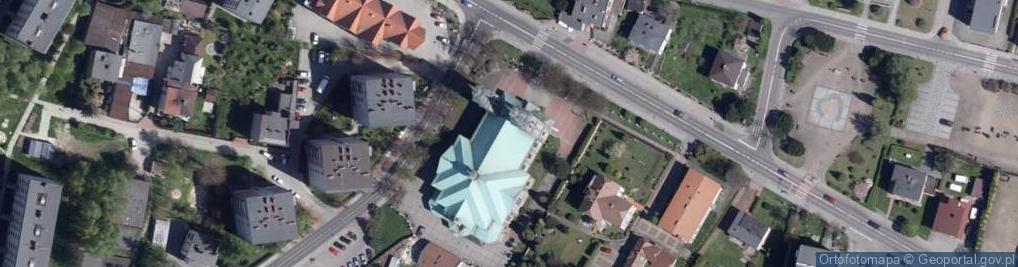 Zdjęcie satelitarne kościół WNMP