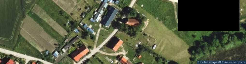 Zdjęcie satelitarne Kościół