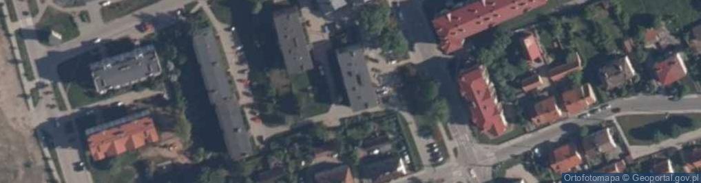 Zdjęcie satelitarne Zakład Krawiectwa Damskiego Lekkiego w Olecku