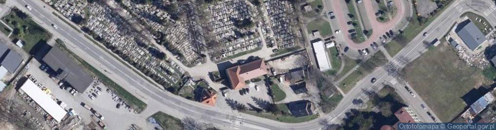 Zdjęcie satelitarne Kompleksowe usługi pogrzebowe Ekom
