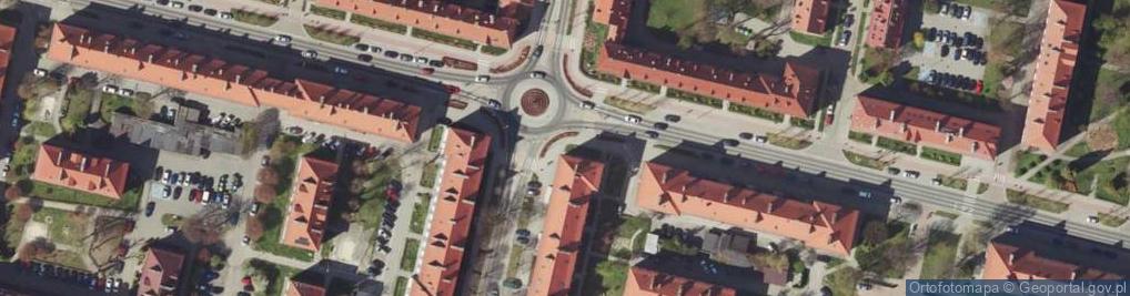 Zdjęcie satelitarne ZADORA - Zakład Pogrzebowy Oświęcim