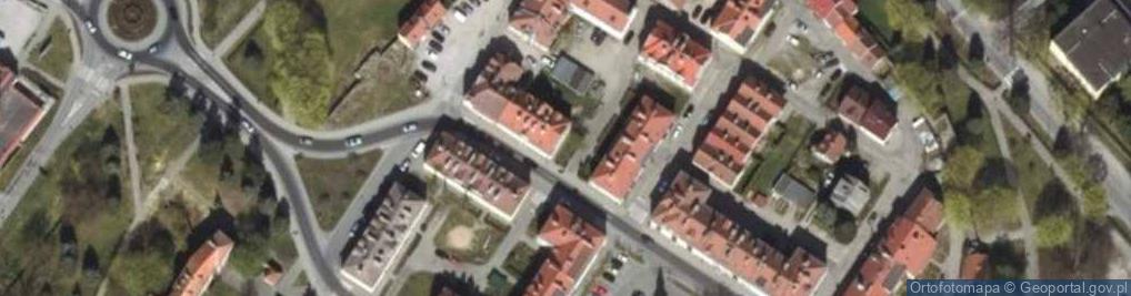 Zdjęcie satelitarne Zakład Szklarski Diament Krzysztof Rogoziński Morąg