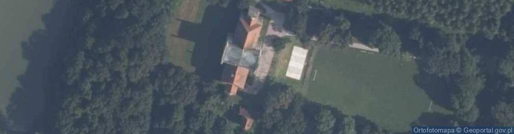 Zdjęcie satelitarne Zamek Myszkowskich na Mirowie w Książu Wielkim