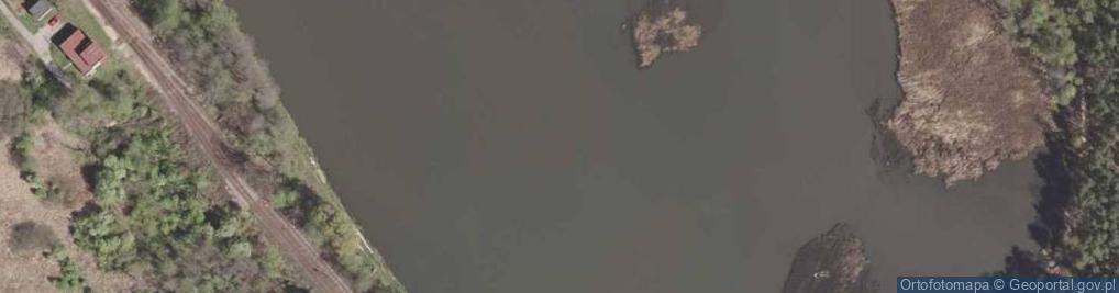 Zdjęcie satelitarne staw Łęg