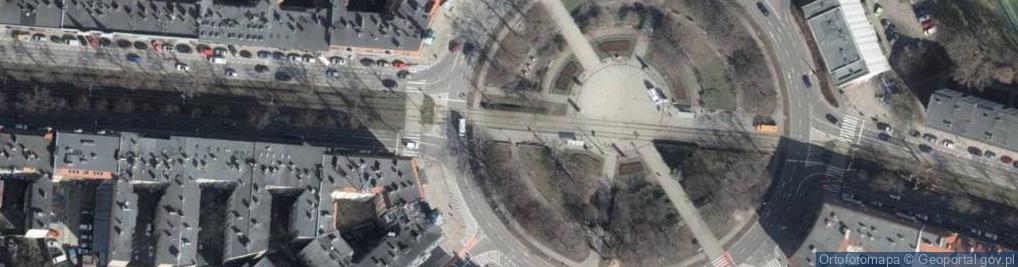 Zdjęcie satelitarne 0907 Plac Grunwaldzki Szczecin SZN