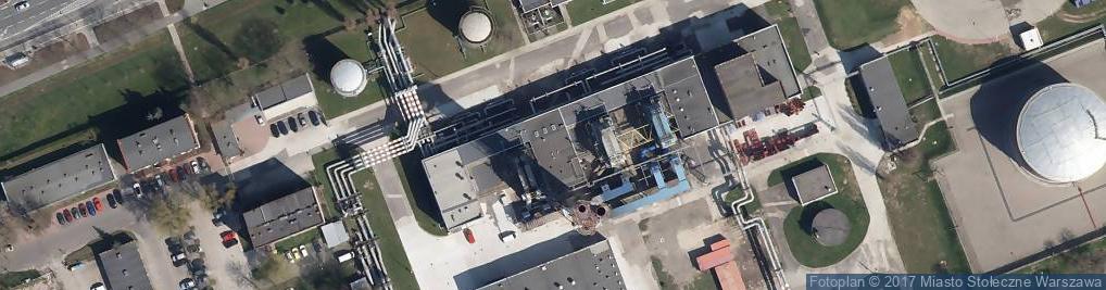 Zdjęcie satelitarne 2007-06-14 Ciepłownia Wola w Warszawie
